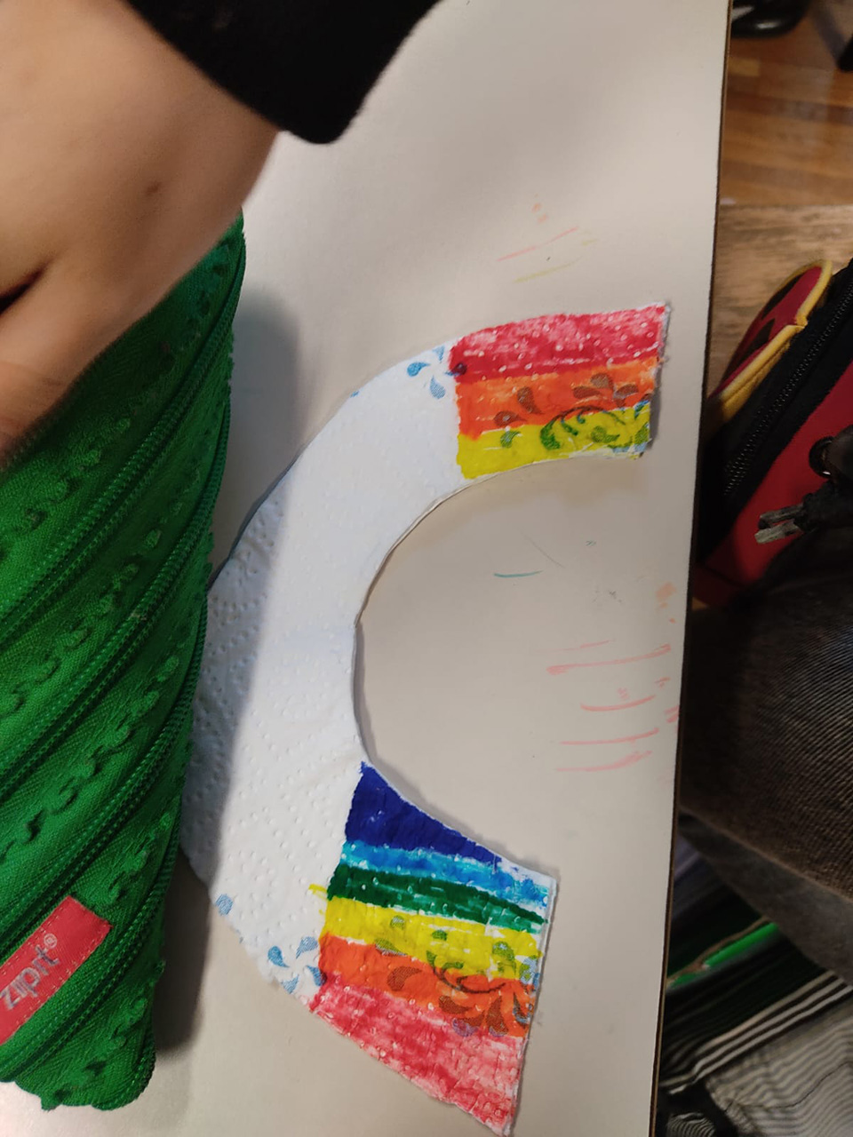 disegno di arcobaleno creato da bambino
